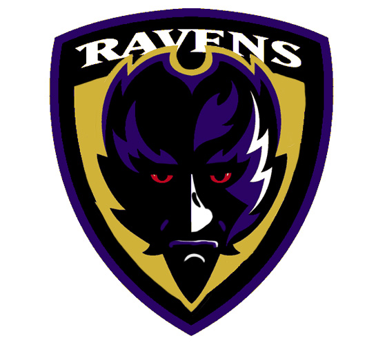 Baltimore Ravens Manning Face Logo fabric transfer